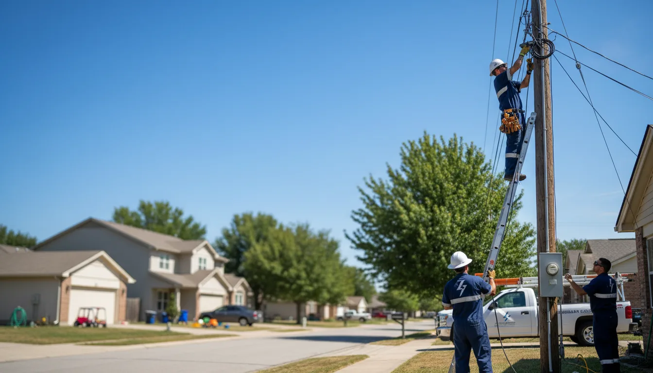 Residential electrician providing installation services in Avon, IL